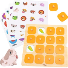 Viga Memory – Montessori-Gedächtnisspiel „Bilder raten“, 10 Karten