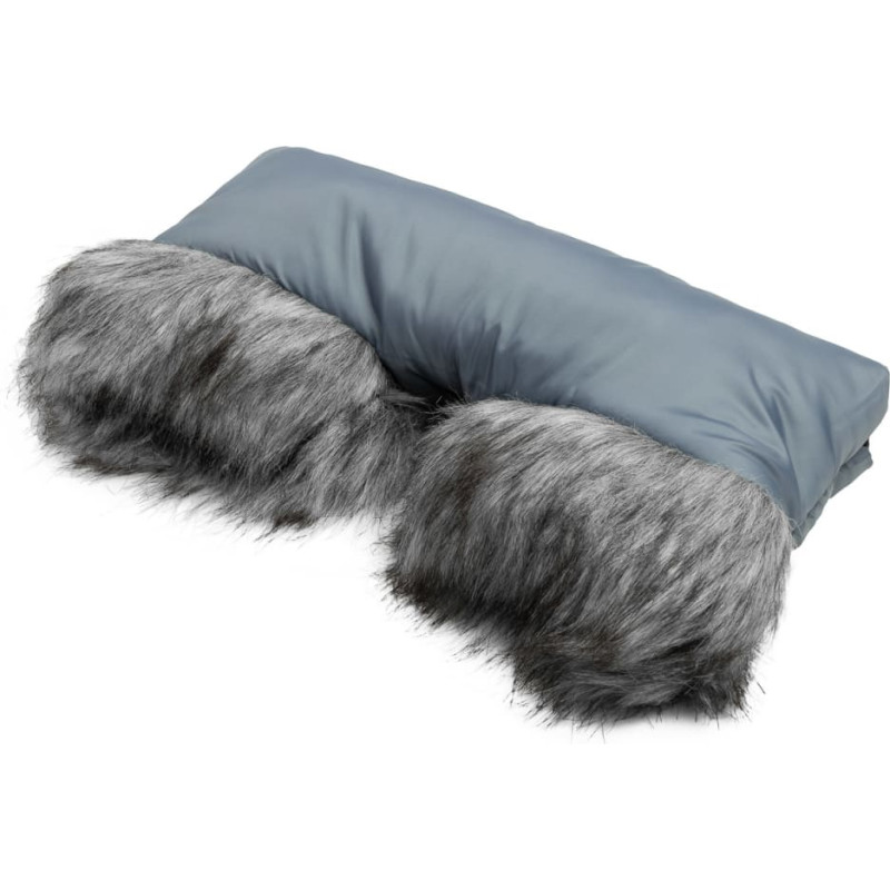 Sensillo muff with faux fur graphite 8541