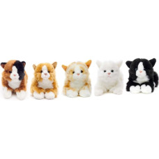 Uni-Toys Plush toy Kitten sleeping, black, 20 cm