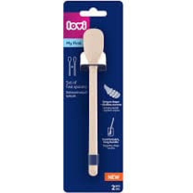 Lovi 35/584 erster Fütterungslöffel, 2 Stk., beige