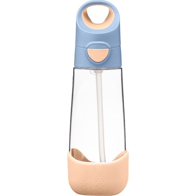 B.box BB500540 Butelka na wodę tritanowa ze słomką 600ml Feeling Peachy
