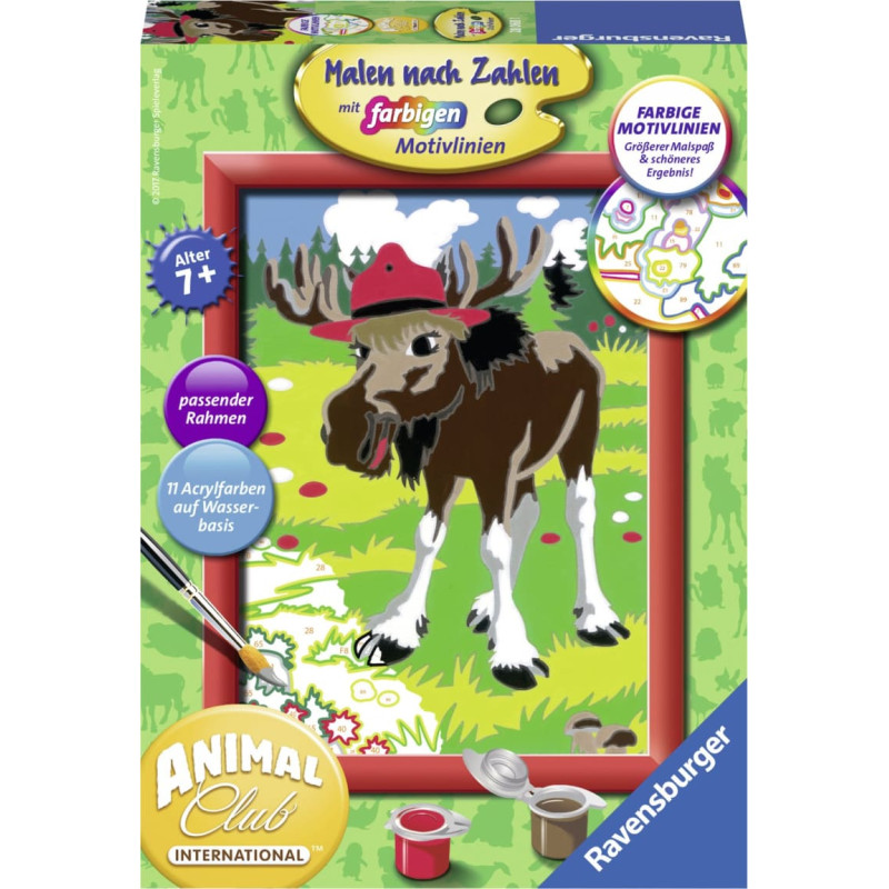 Ravensburger Paint by numbers 18x13 cm Moose
