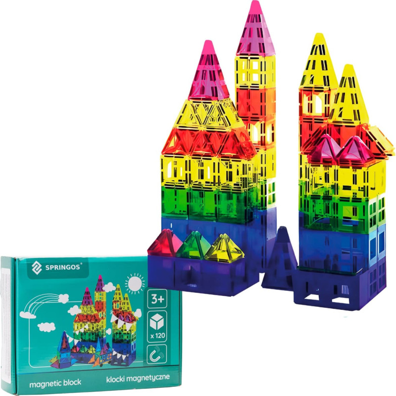 Springos Magnetic Building Set 120 Pieces Springos KG0049