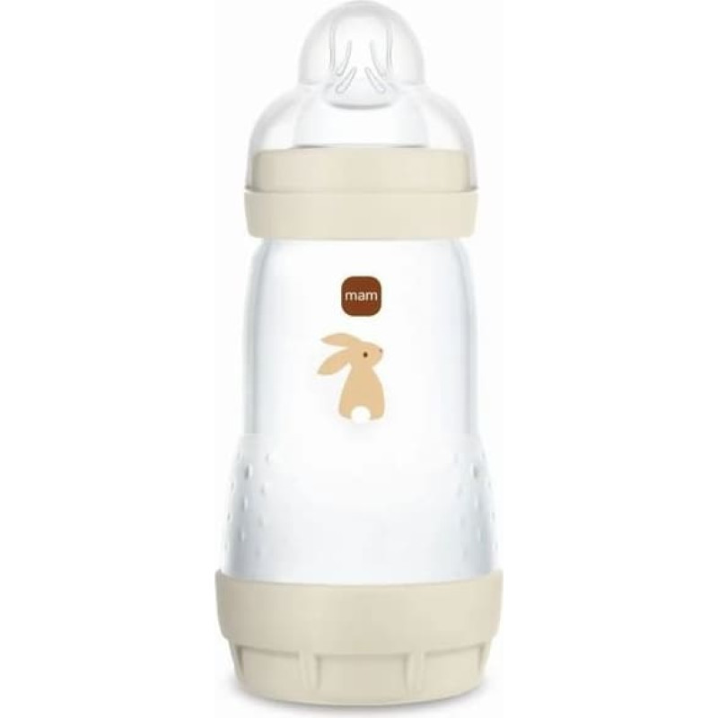Mam Baby 5946 ANTICOLIC BOTTLE PERFECT START 260ML GROUNDING IN NATURE BEIGE