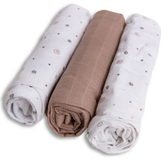 Babymatex Diaper - SET - TB0510/01 - BAMBOO - dwo-layer - size 70x70 cm  - STARS