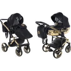 Junama Universeller Kinderwagen 2 in 1 HandCraft 05 black/gold