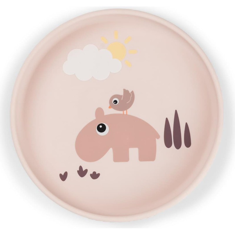 Done By Deer silicone Stick&Stay plate Playground Powder