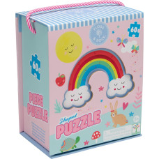 Floss & Rock Shaped Jigsaw Puzzle, Rainbow Fairy, 60 pcs.