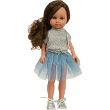 Arias doll Carlota in a blue skirt, 36 cm