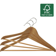 Ordinett Drēbju pakaramie 6gab. koka Wood 44,5cm