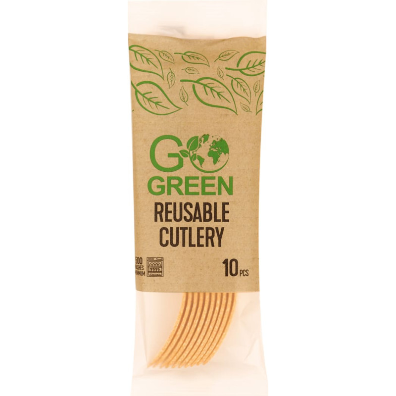 Gogreen Atkārtoti lietojamas dakšiņas Go Green 10 gab./ 0,07kg