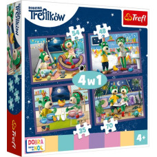 Trefl 34370 Puzzle 4w1 Wieczorne rytuały Treflików*