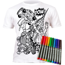 Splat Planet colour in T-shirt, Super Hero