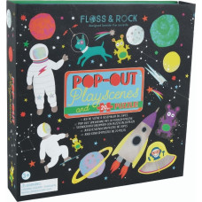 Floss & Rock Pop Out Play Scene, Space, 20 pcs.