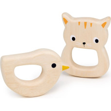 Mentari Bird and Kitten Teethers