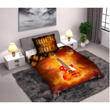 BEDDING SET YOUTH 160X200+70X80 COTTON. GUITAR YOUTH.