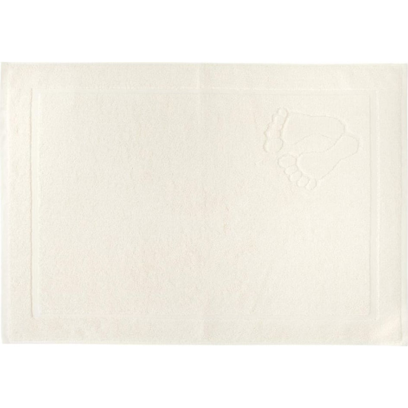 BATH MAT FOOTPRINTS 50X70 TERRY COTTON.650 G. CREAM