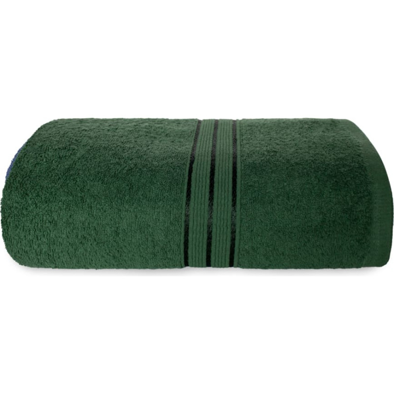TOWEL RONDO 70X140 TERRY BOTTLE GREEN 500G. COTTON.
