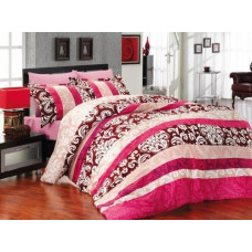 BEDDING SET VALENTINI CLASICO PINK 220X200+2X70X80 SATIN COTTON