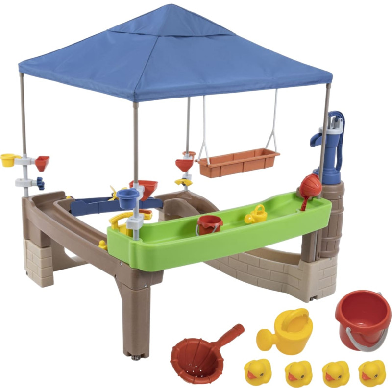 Step2 Wasser-Spielzentrum mit Pumpe und Sonnendach Pump & Splash Shady Oasis