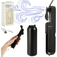 Rakstāmgalda ventilators mini rokas saliekamais ventilators portatīvais USB melns