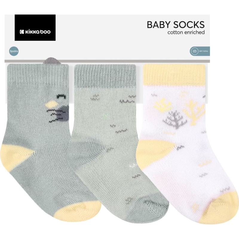 Baby socks with 3D ears Seally Me 1-2y