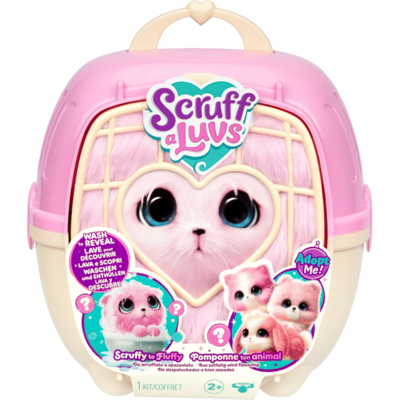 Scruff-A-Luvs plīša mājdzīvnieks, rozā, 19 cm