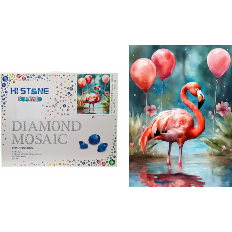 SWEDE Diamant-Mosaik  - 07800 - FLAMINGO