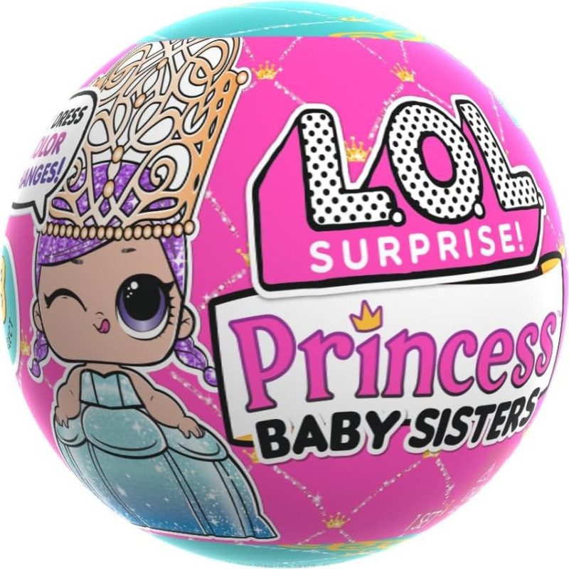 LOL 567523-EUC L.O.L. Surprise Princess Baby Sisters Asst