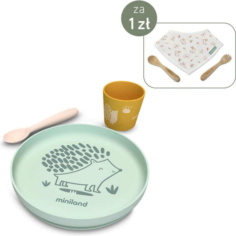 Miniland SILICONE BLW SET FOREST