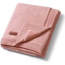 Babyono 1671/01 COTTON BLANKET WITH FLANNEL UNDERLAY PINK