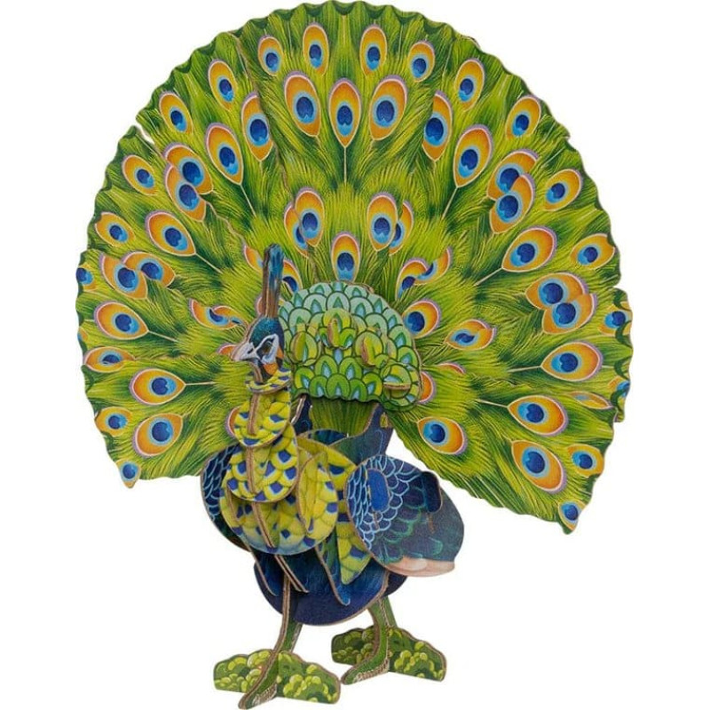 Makebug 3D papīra puzle Zaļais pāvs, MB-D-0016