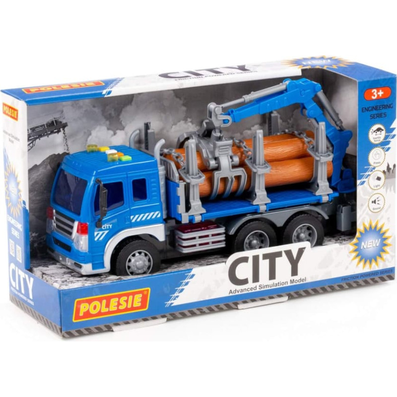 Polesie Log transporter with inertia and sound in box 32 cm 96050