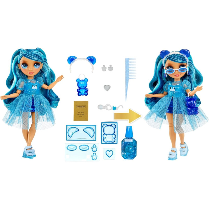Rainbow High 121374-EUC Rainbow High Creative Crystals Fashion Doll- Skyler