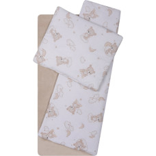 Duet Baby Bedding set to Strolley - 76D /005- VELVET / COTTON - BEIGE