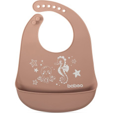 Baboo Silicone Bib Sea Life, Cacao