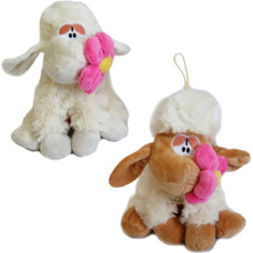 OWCA Z KWIATEM 2 KOLORY Z GŁOSEM