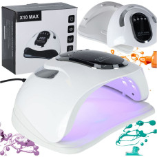 Nagu lampa Sun X10 UV 45 LED 280W manikīra hibrīdi gēli