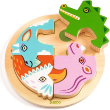 Djeco Wooden puzzle - Rondo Croco