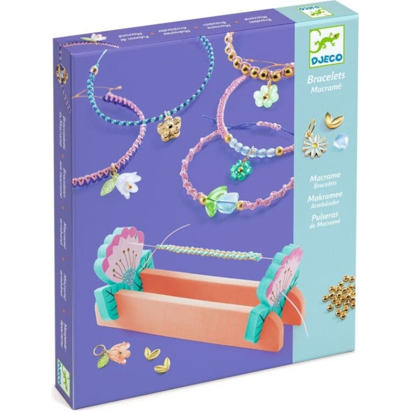 Djeco Macrame bracelets - Blue