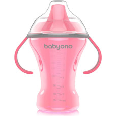 Babyono Non-spill cup with hard spout 260 ml NATURAL NURSING