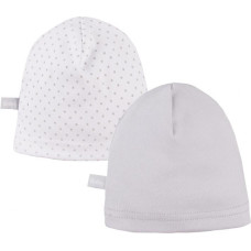 Ubranka EWA 906793 Czapka Smerfetka 2-pak szara 68