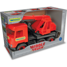 Wader 32112 Middle Truck - Dźwig czerwony