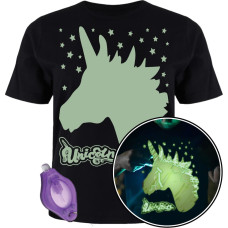 Splat Planet glow in the dark T-shirt, Unicorn