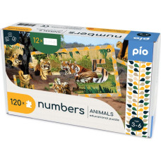 PIO Educational puzzle NUMBERS - ANIMALS, age 3-6