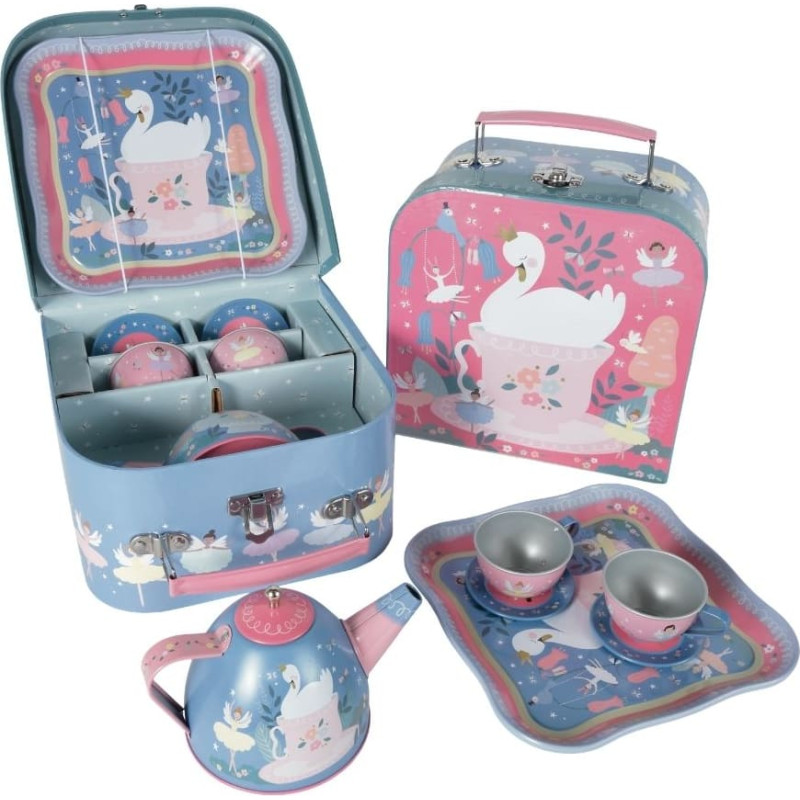 Floss & Rock Tin Tea Set 7 Piece - Enchanted