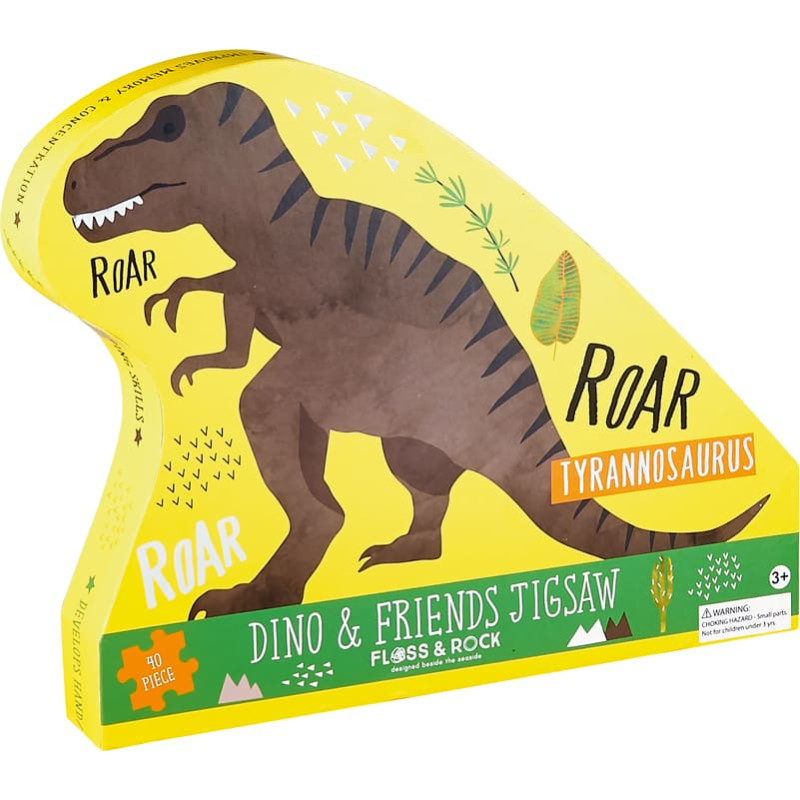 Floss & Rock Jigsaw, Dinosaur, 40 pcs.