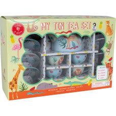 Floss & Rock Tin Tea Set 14 piece, Jungle