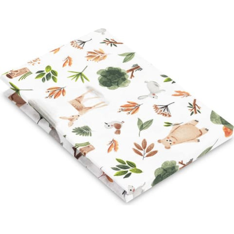 Sensillo bedrucktes Bettlaken CUTE FOREST 60 X 120 CM