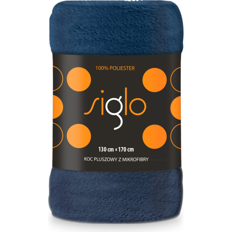 BLANKET SIGLO 130X170 NAVY BLUE 240g/m2 POLYESTER